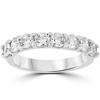 Pompeii3 2ct Diamond U Prong Wedding Ring 14k White Gold Anniversary Band In Silver