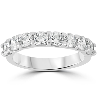 Pompeii3 2ct Diamond U Prong Wedding Ring 14k White Gold Anniversary Band In Silver