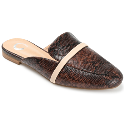 Journee Collection Collection Women's Reneye Flat In Brown