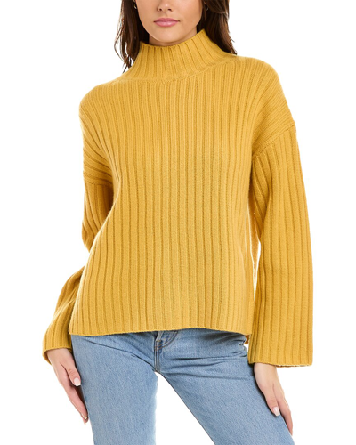 Alex Mill Charley Rib Wool & Cashmere-blend Sweater In Yellow