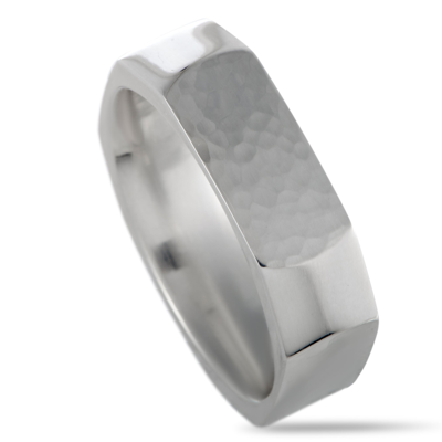 Georg Jensen Smithy Silver Hammered Band Ring
