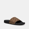 Coach Outlet Udele Sport Slide In Signature Canvas In Brown