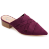 Journee Collection Kalida Pointed Toe Mule In Purple