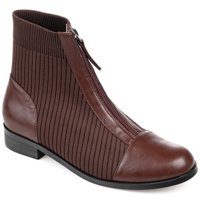 Journee Collection Collection Women's Tru Comfort Foam Bexlie Bootie In Brown