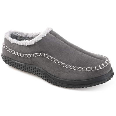 Vance Co. . Godwin Fleece Lined Moc Clog Slipper In Gray