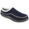 Vance Co. . Godwin Fleece Lined Moc Clog Slipper In Blue