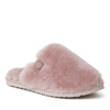 Dearfoams Fireside Genuine Shearling Mule Slipper In Pink
