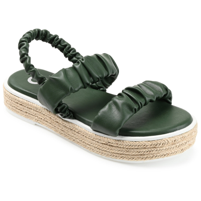 Journee Collection Collection Women's Tru Comfort Foam Knowles Sandal In Green