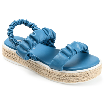 Journee Collection Collection Women's Tru Comfort Foam Knowles Sandal In Blue