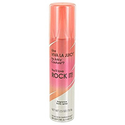Parfums De Coeur 531926 2.5 oz Designer Imposters Rock  Body Spray For Women In Multi