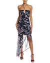 Nicholas Maeve Halter Midi Dress In Purple