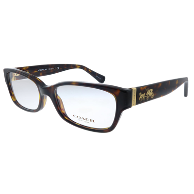 Coach Hc 6078 5120 52mm Womens Rectangle Eyeglasses 52mm In White