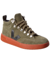 Veja Roraima Suede Sneaker In Green