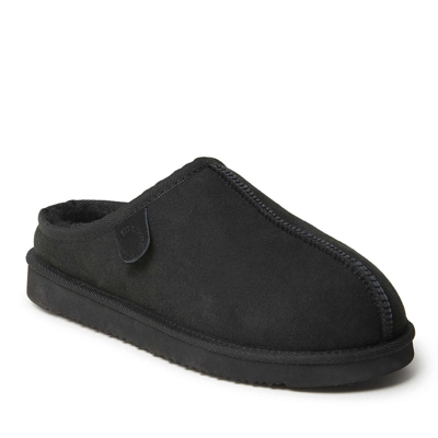 Dearfoams Fireside By  Men's Grafton Genuine Shearling Clog In Black