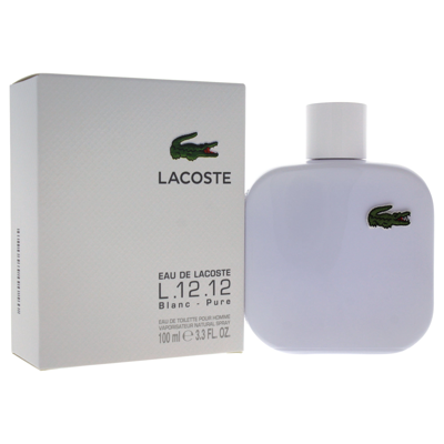 Lacoste Eau De  L.12.12 Blanc By  For Men - 3.3 oz Edt Spray In White