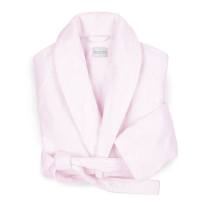 Frette Velour Shawl Collar Robe In Pink