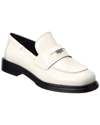 Ferragamo Nyx 30 Patent Penny Loafer In White