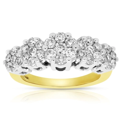Vir Jewels 1.50 Cttw 5 Stone Cluster Composite Diamond Ring 14k Yellow Gold