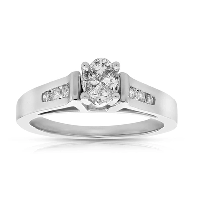 Vir Jewels 0.60 Cttw Diamond Engagement Ring 14k White Gold Wedding Bridal In Silver