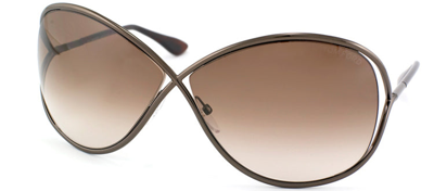 Tom Ford Miranda Tf 130 36f Womens Round Sunglasses In Brown