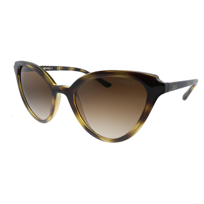 Vogue Eyewear Vo 5294s W65613 55mm Womens Cat-eye Sunglasses In Brown