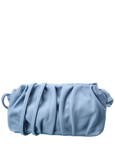 Elleme Vague Mini Leather Shoulder Bag In Blue