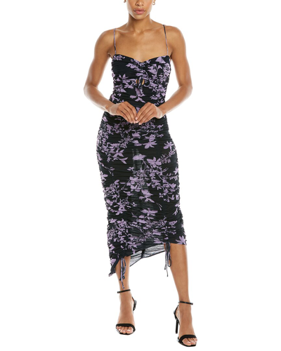 Nicholas Maisie Midi Dress In Purple