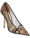 Jimmy Choo Cibelle 100 Lace Pump In Brown