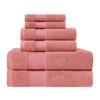 Superior Turkish Cotton Assorted  6-piece Towel Set In Pink