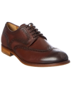 Antonio Maurizi Wingtip Leather Oxford In Brown