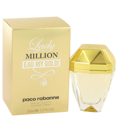 Paco Rabanne 517938 Lady Million Eau My Gold By  Eau De Toilette Spray For Women&#44; 1.