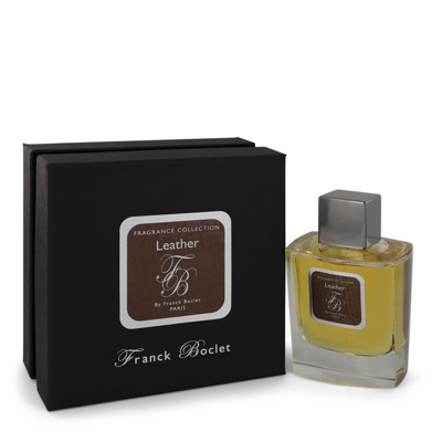 Franck Boclet 543653 Leather Cologne Eau De Parfum Spray For Men, 3.4 oz In Orange