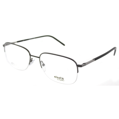 Elasta El 7220 V81 56mm Unisex Semi-rimless Eyeglasses 56mm In White