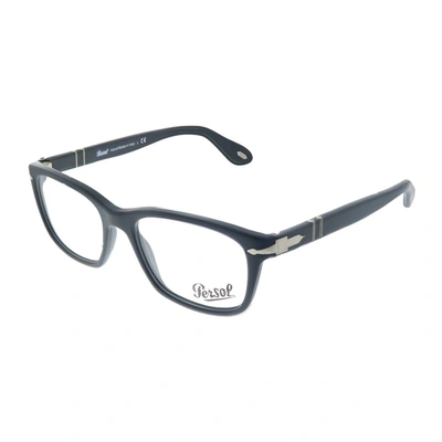 Persol Po 3012v 900 52mm Unisex Rectangle Eyeglasses 52mm In Black