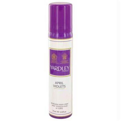 Yardley London April Violets By  Body Spray 2.6 oz In Purple