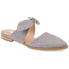 Journee Collection Telulah Womens Pointed Slip-on Shoe In Grey