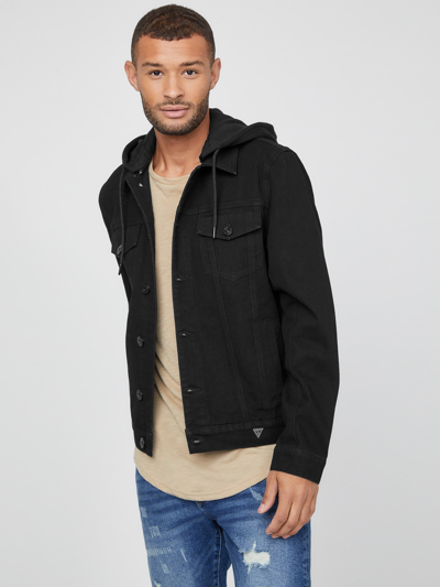 Guess Factory Blake Denim Jacket In Black