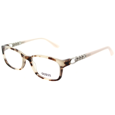 Guess Gu 2558 055 51mm Womens Rectangle Eyeglasses 51mm In Multi