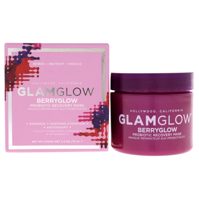 Glamglow Berryglow Probiotic Recovery Mask By  For Unisex - 2.5 oz Mask In Red