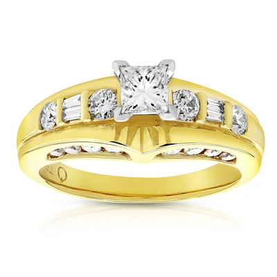 Vir Jewels 1 Cttw Diamond Engagement Ring 14k Yellow Gold Princess Cut Bridal