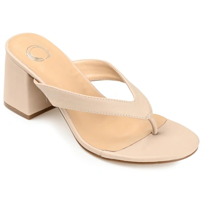 Journee Collection Collection Women's Alika Pump In Beige