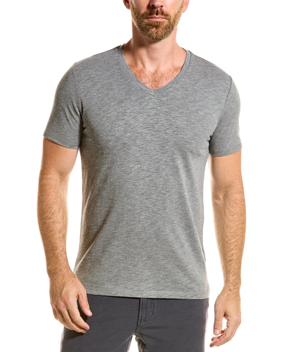 Splendid Mills Supply By  V-neck T-shirt In Grey