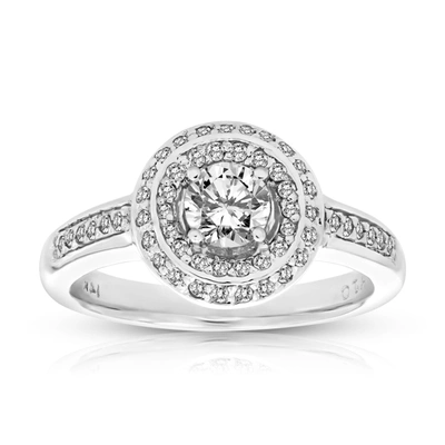 Vir Jewels 3/4 Cttw Diamond Engagement Ring 14k White Gold Round Bridal Wedding In Silver
