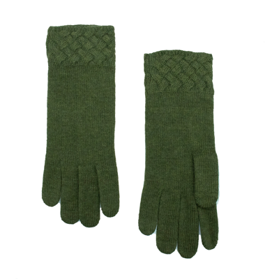 Portolano Gloves With Basket Weave Cuff In Multi