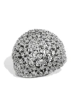 Savvy Cie Jewels Sterling Bombay Cz Cluster In Silver