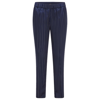 HUGO BOSS HUGO BOSS - Relaxed Fit Trousers In Pinstripe Fabric With Cropped Length