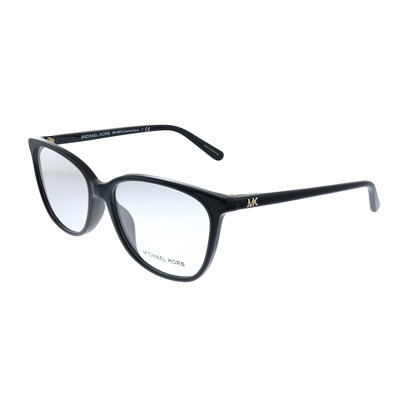 Michael Kors Santa Clara Mk 4067u 3005 55mm Womens Square Eyeglasses 55mm In Black