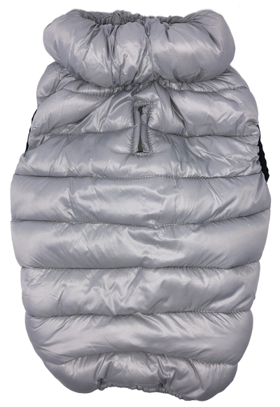 Pet Life 'pursuit' Quilted Ultra-plush Thermal Dog Jacket In Grey