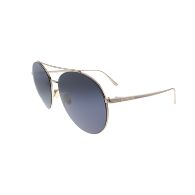 Tom Ford Cleo Tf 757 28a Womens Round Sunglasses In Gold