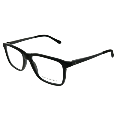 Ralph Lauren Rl 6133 5001 54mm Unisex Rectangle Eyeglasses 54mm In Black